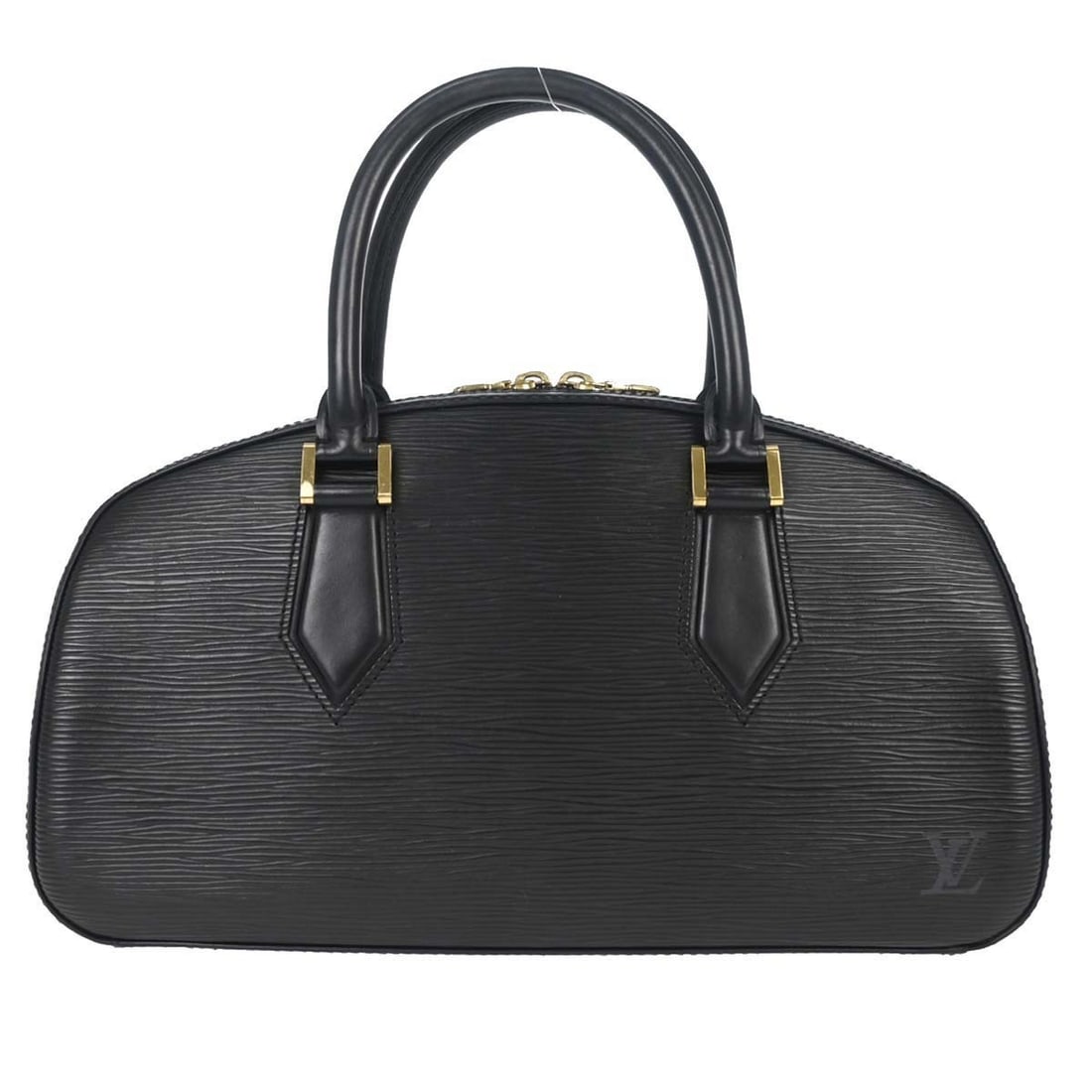 Louis Vuitton Jasmin Epi Leather Satchel Black M52082: Louis Vuitton Jasmin Epi Leather Satchel Black M52082 Louis Vuitton Jasmin handbag in black Epi leather with double handles and a zip-top closure. This medium satchel features an Alcantara lining, an 