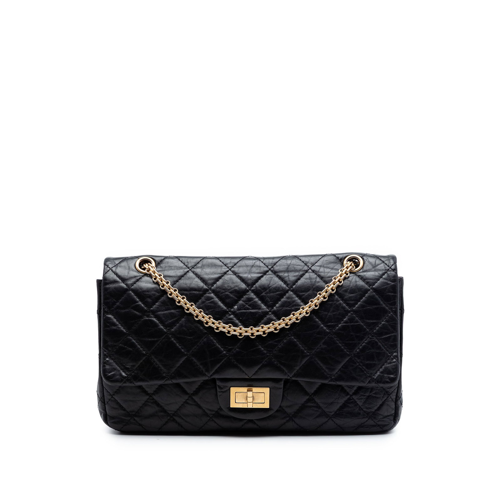 Chanel Reissue 2.55 227 Quilted Black Calfskin Shoulder Bag (1 of 7)