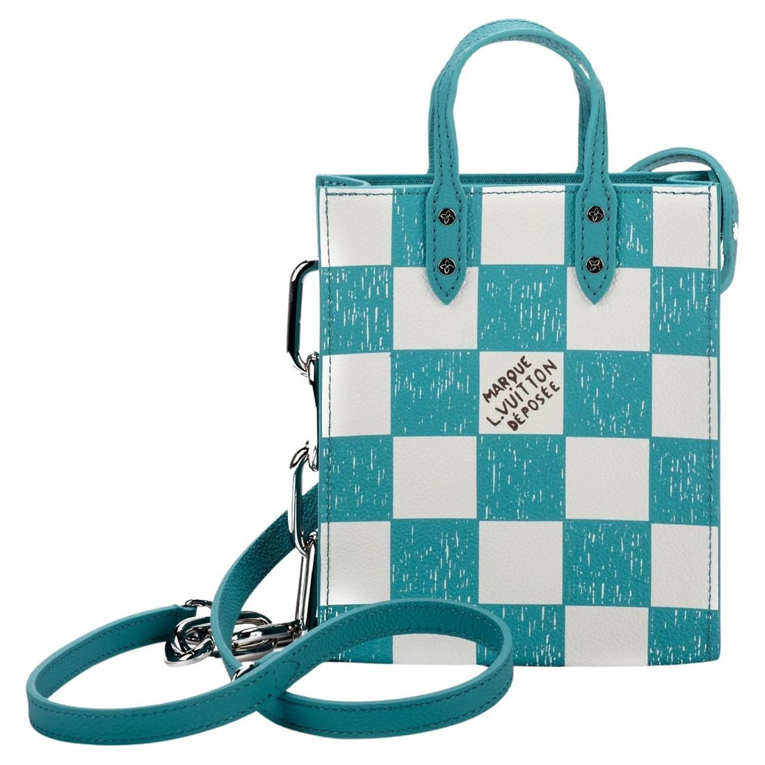 Louis Vuitton Abloh Mini Sac Plat Damier Checkerboard NIB: Louis Vuitton Abloh Mini Sac Plat Damier Checkerboard NIB Introducing the Abloh Vuitton Mini Sac Plat, a sophisticated accessory designed by Louis Vuitton. This exquisite bag, inspired by the iconic S