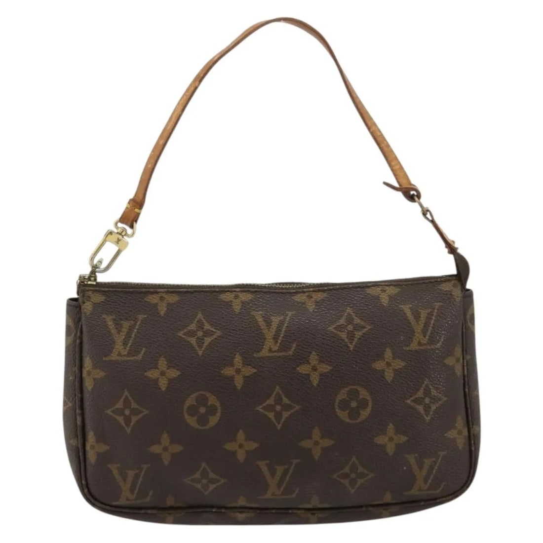 Louis Vuitton Monogram Canvas Pochette Accessoires NM: Louis Vuitton Monogram Canvas Pochette Accessoires NM This Louis Vuitton Pochette Accessoires NM features the iconic Monogram canvas in brown and is designed for female use. The bag is made in France 