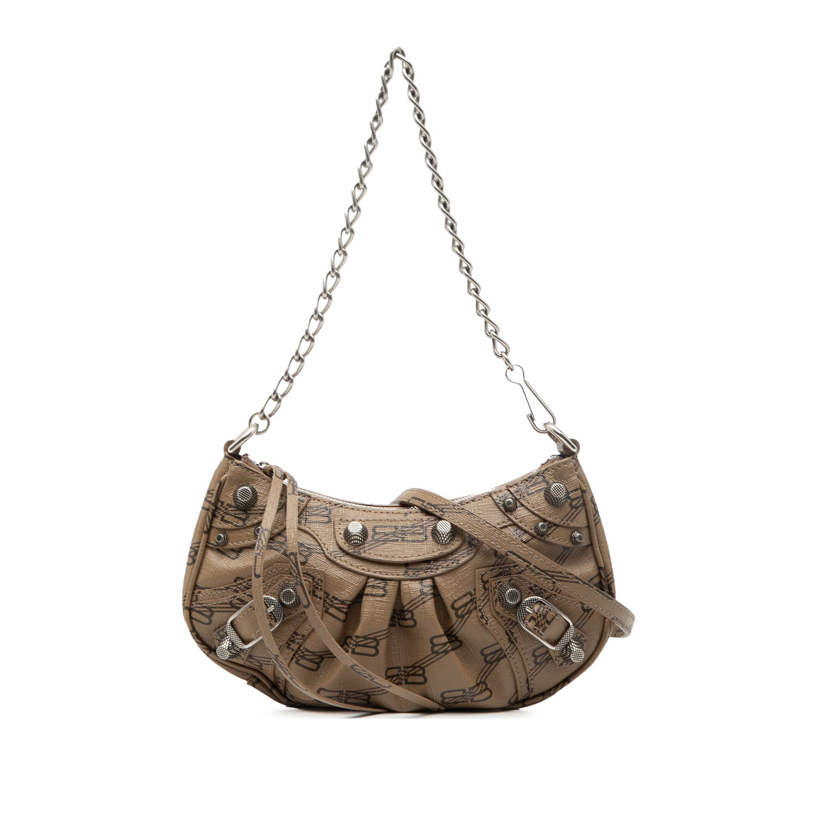 Balenciaga Le Cagole Mini BB monogram coated canvas bag (1 of 7)