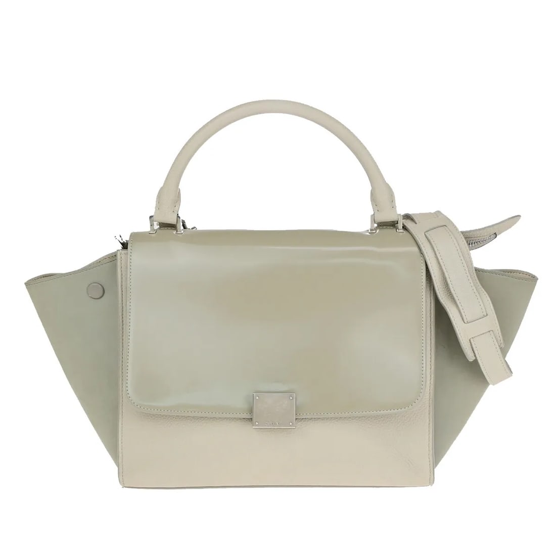 Celine Trapeze Beige Leather Handbag 27cm Italy (1 of 17)