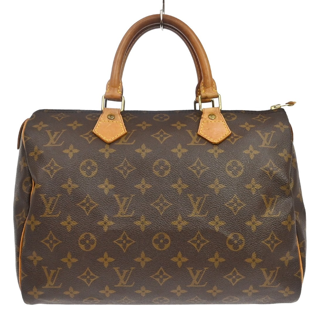 Louis Vuitton Speedy 30 Monogram Canvas Satchel M41526: Louis Vuitton Speedy 30 Monogram Canvas Satchel M41526 Vintage Louis Vuitton Speedy 30 handbag in brown Monogram canvas with leather double handles and a zip-top closure. This women's satchel/top hand