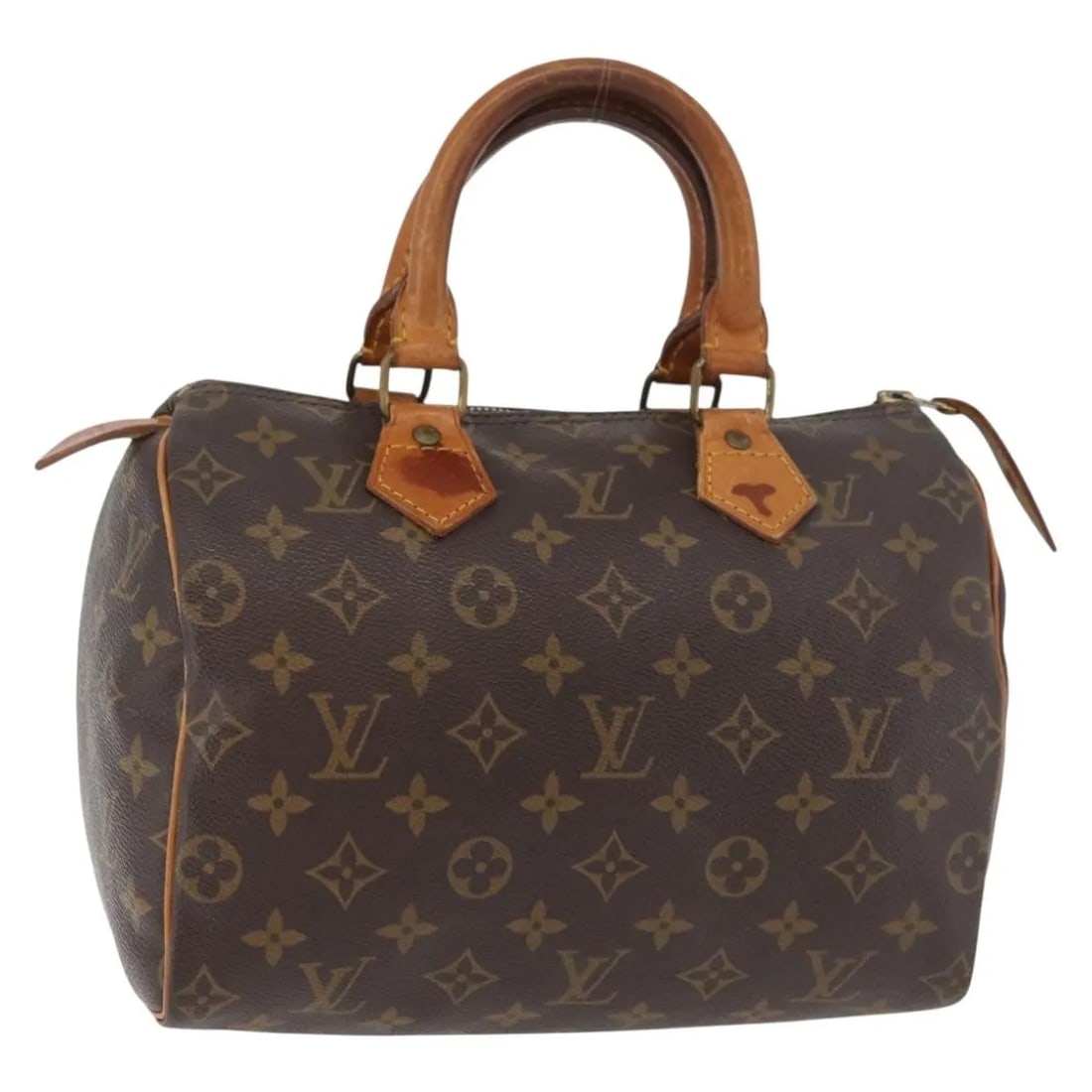 Louis Vuitton Speedy handbag in brown canvas: Louis Vuitton Speedy handbag in brown canvas This Louis Vuitton Speedy Handbag features the iconic Monogram Canvas in brown, crafted for a classic and recognizable look. Designed for women, it is made