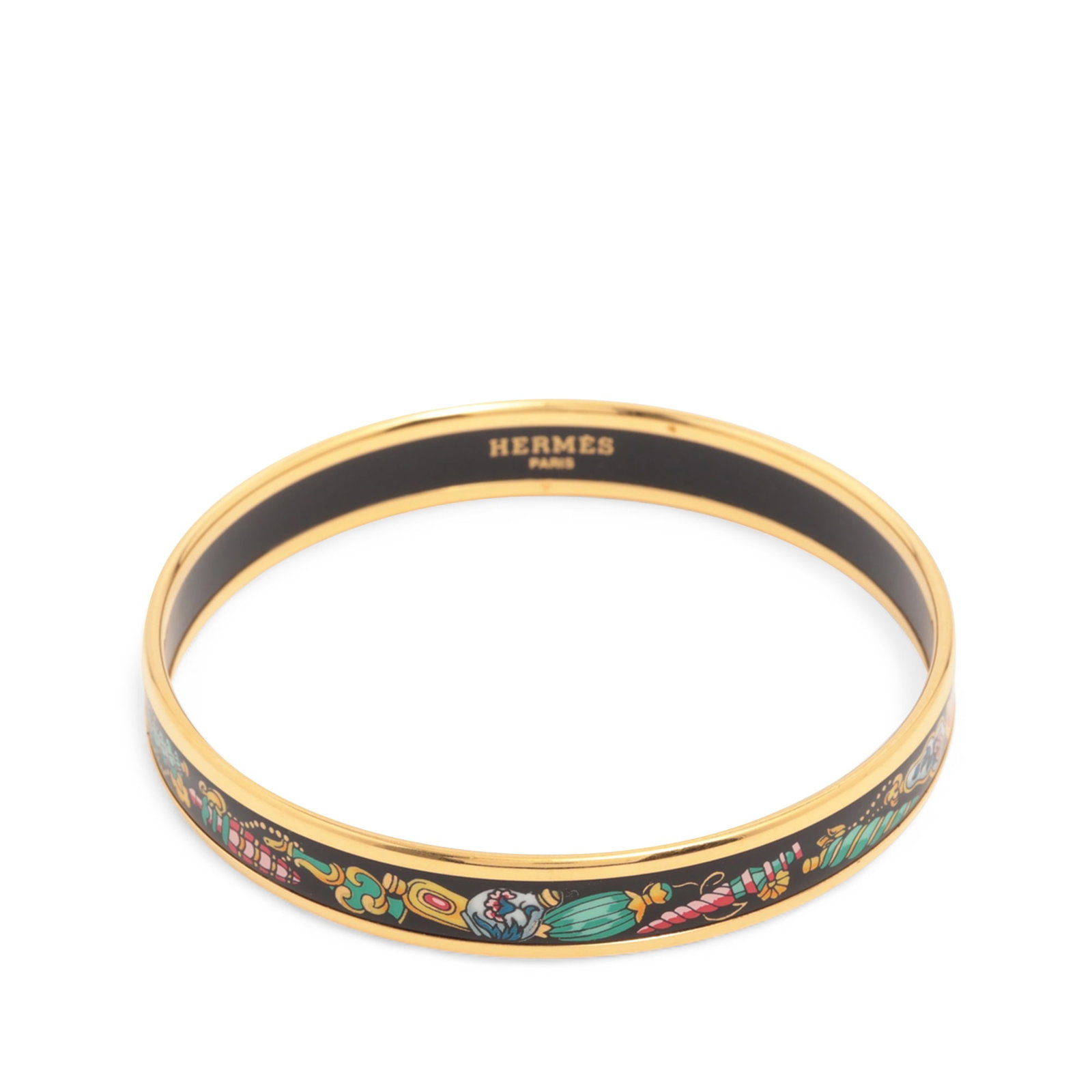 Hermes Qu Importe le Flacon Narrow Enamel Bracelet 65 (1 of 5)