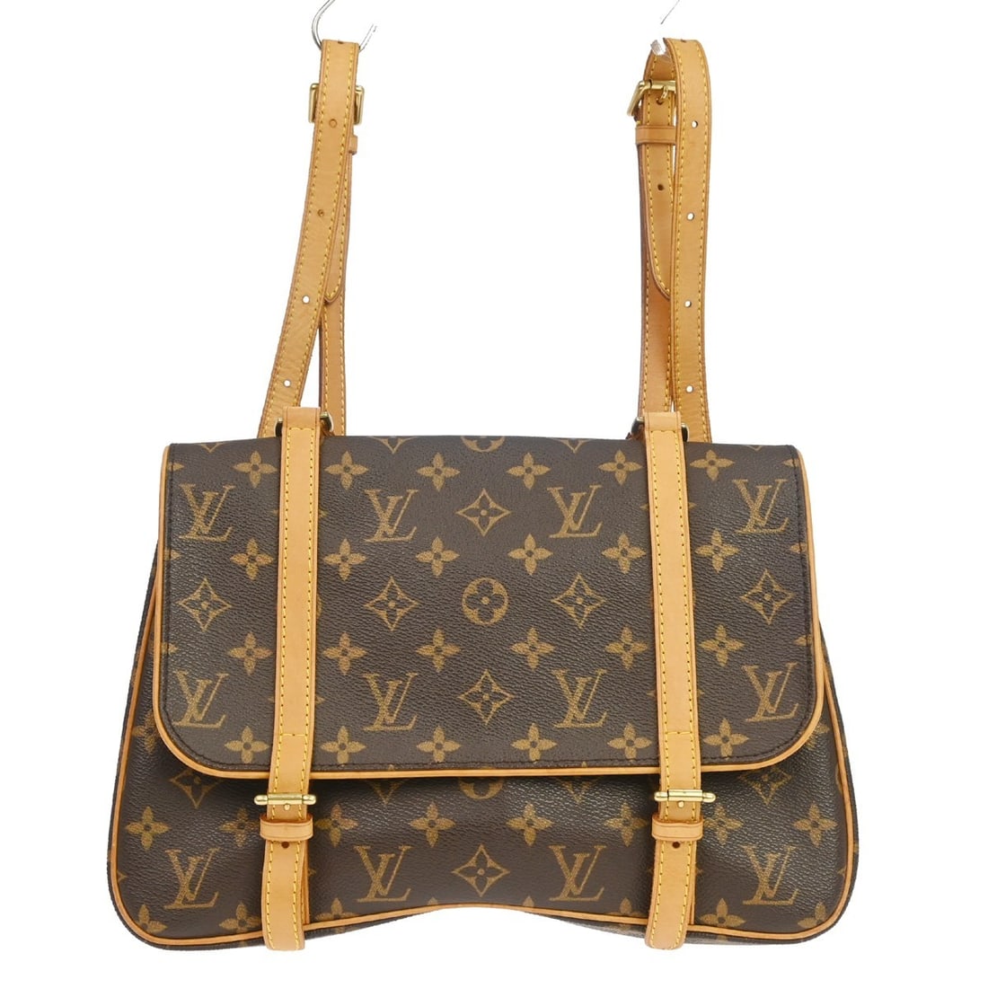 Louis Vuitton Marelle Sac A Dos Monogram Canvas Backpack M51158: Louis Vuitton Marelle Sac A Dos Monogram Canvas Backpack M51158 Vintage Louis Vuitton Marelle Sac A Dos 3-way backpack in brown Monogram canvas with leather trim. This women's backpack features a buck