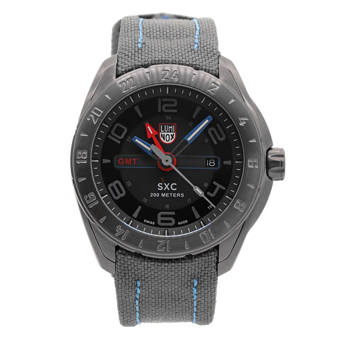 Luminox SXC Space GMT 45.5mm Pilot Watch Quartz Gray Dial: Luminox SXC Space GMT 45.5mm Pilot Watch Quartz Gray Dial Discover the Luminox SXC Space GMT, a perfect blend of functionality and style tailored for pilots and aviation enthusiasts. This robust wrist