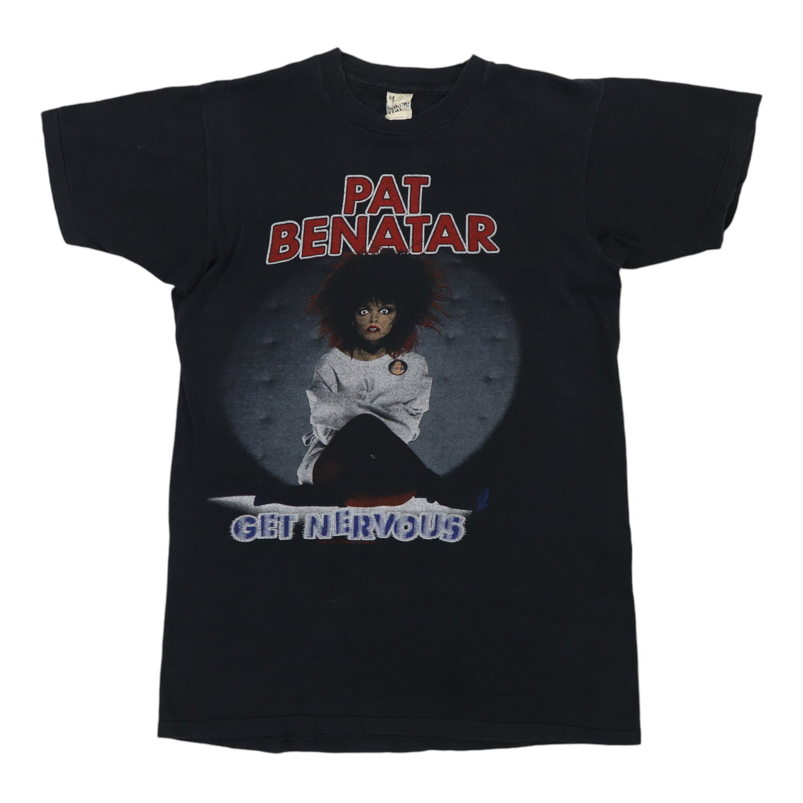 Vintage 1982 Pat Benatar Get Nervous Concert T Shirt Black Cotton Medium (1 of 6)
