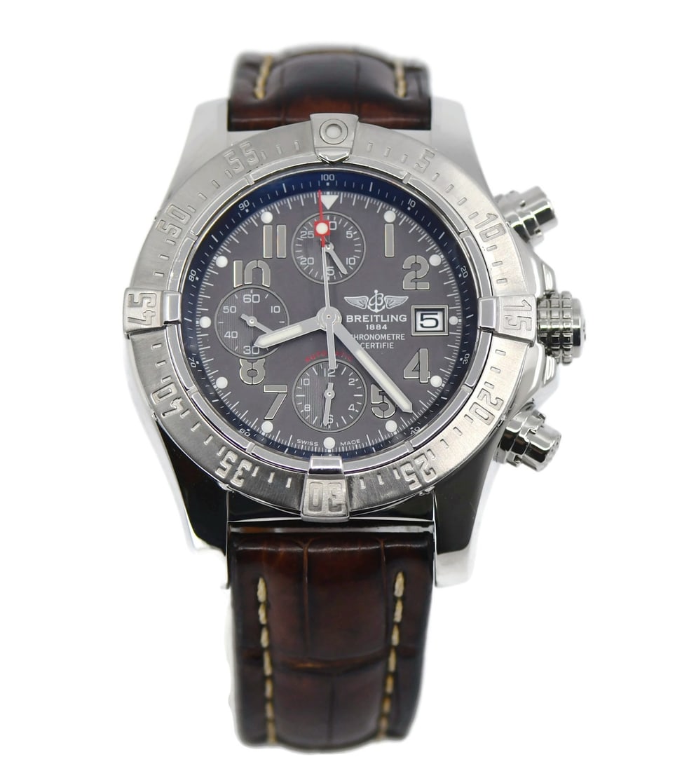 Breitling Avenger Skyland A13380 Automatic Chronograph 45mm Steel Watch (1 of 5)