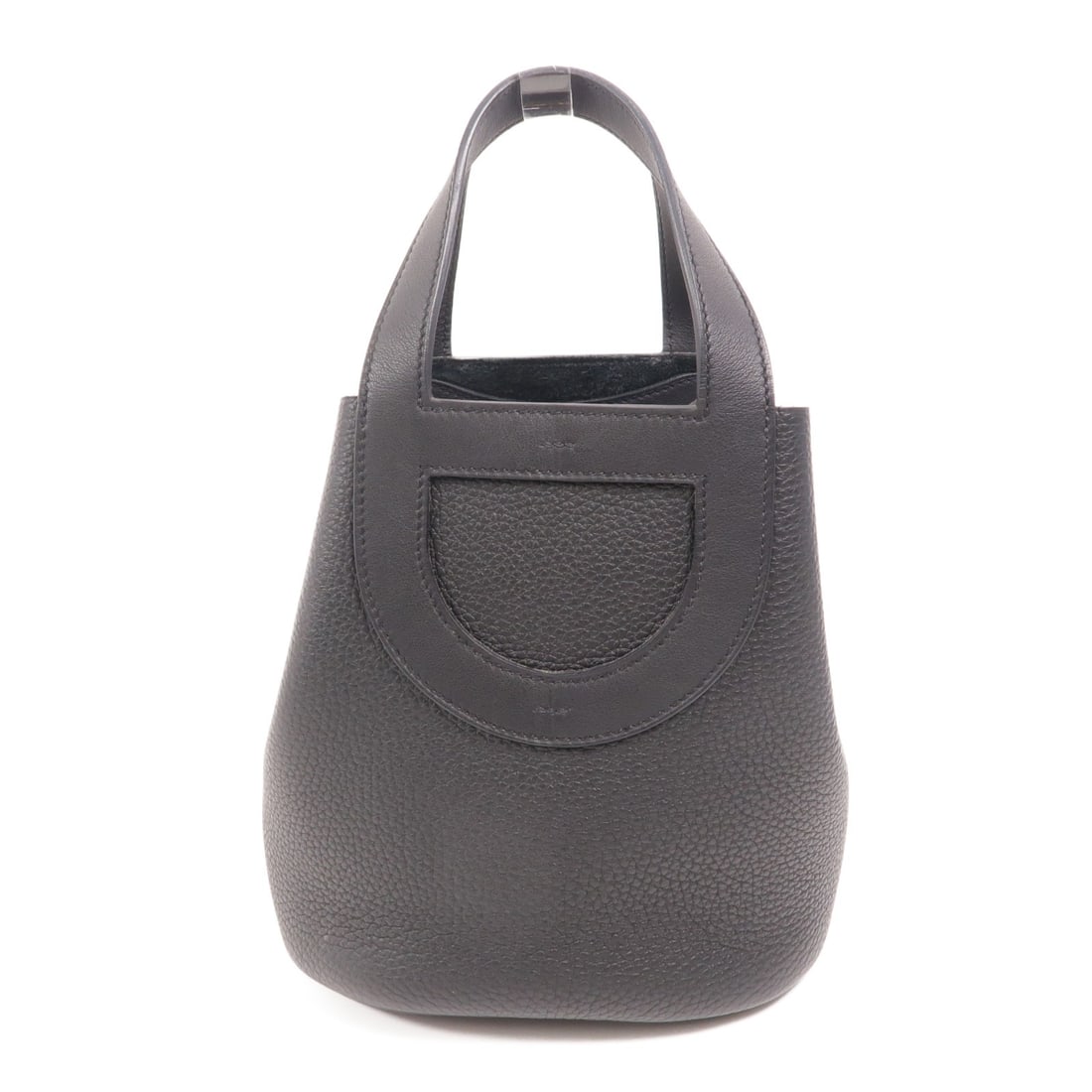 HERMES In The Loop 18 Black Taurillon Clemence Leather Handbag: HERMES In The Loop 18 Black Taurillon Clemence Leather Handbag This Hermes In The Loop 18 handbag is crafted from Taurillon Clemence calfskin leather in a classic black color. Designed for women, it f