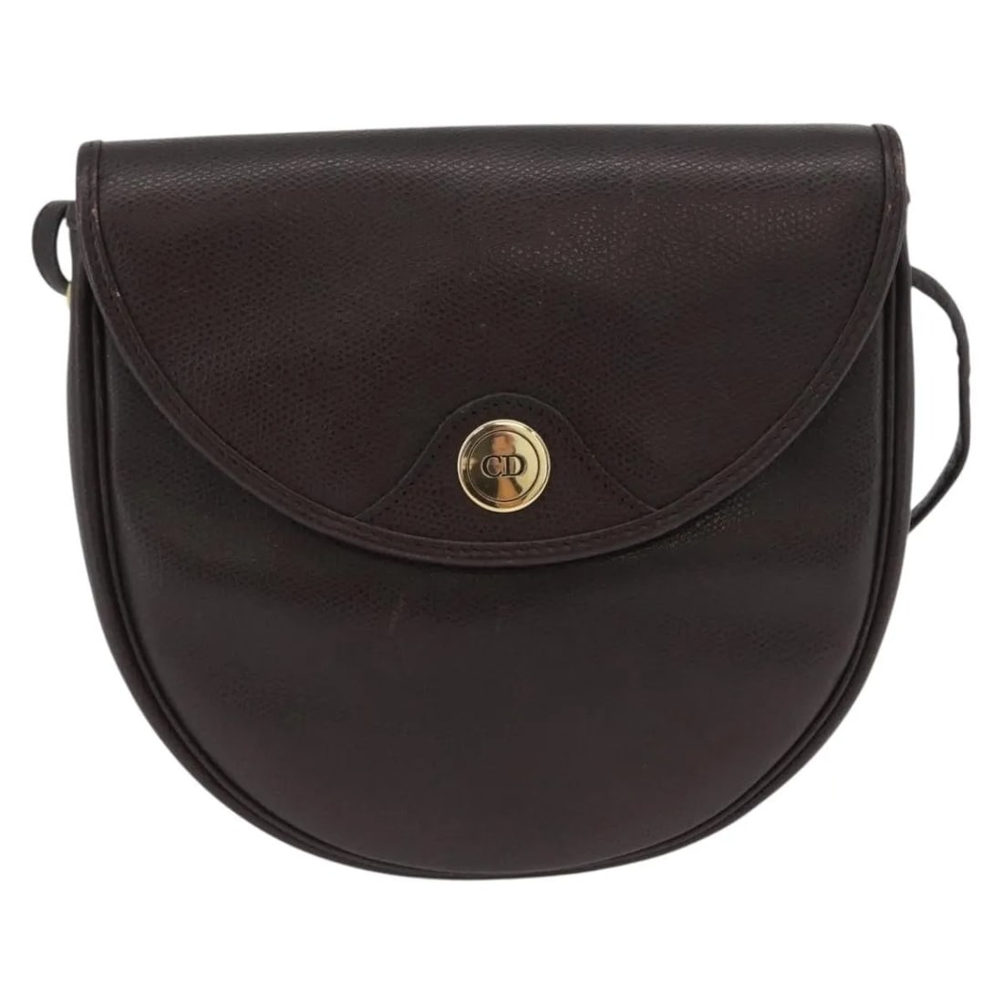 Christian Dior Vintage CD Logo Brown Leather Shoulder Bag: Christian Dior Vintage CD Logo Brown Leather Shoulder Bag This Christian Dior vintage CD logo shoulder bag features brown leather construction and is designed for women. The bag displays the iconic CD