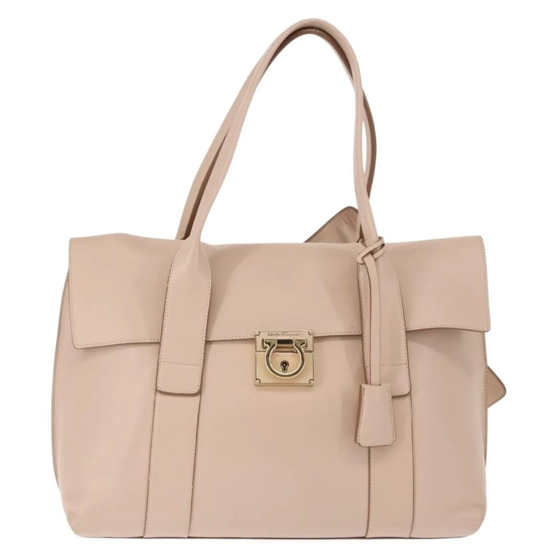 Pink Leather Sookie Satchel by Salvatore Ferragamo Shoulder Bag: Pink Leather Sookie Satchel by Salvatore Ferragamo Shoulder Bag This Salvatore Ferragamo Sookie Satchel is crafted from pink leather and designed for women. The bag features metal fittings and a spaci