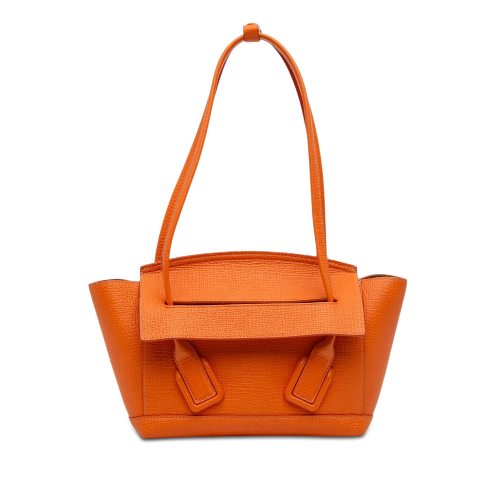 Bottega Veneta Arco Small Orange Grained Calfskin Tote Bag (1 of 6)