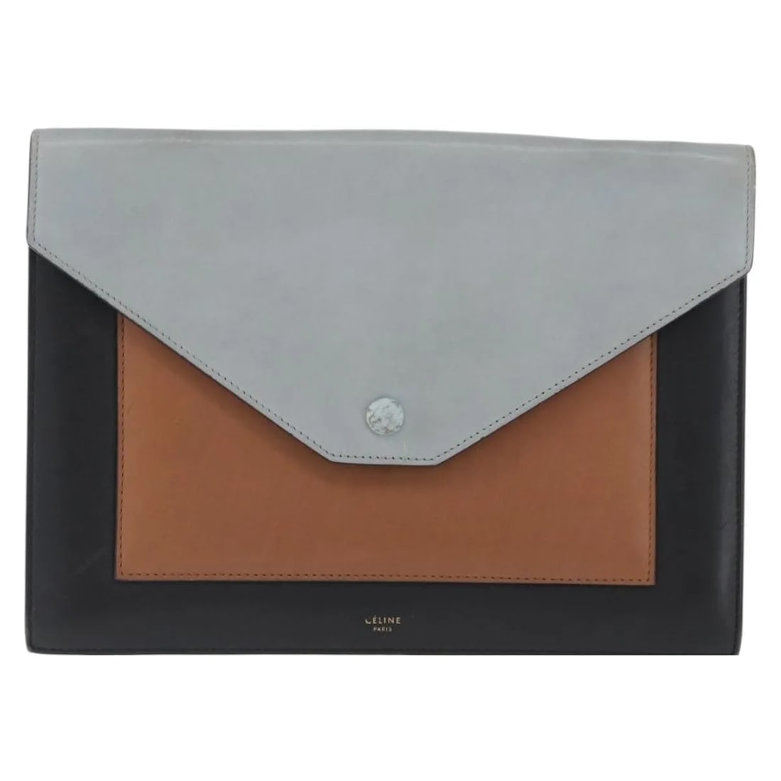 Celine Pocket Envelope leather shoulder bag multicolour Italy: Celine Pocket Envelope leather shoulder bag multicolour Italy This Celine Pocket Envelope Shoulder Bag is crafted from multicolored leather and designed for women. Made in Italy, it features a spaciou