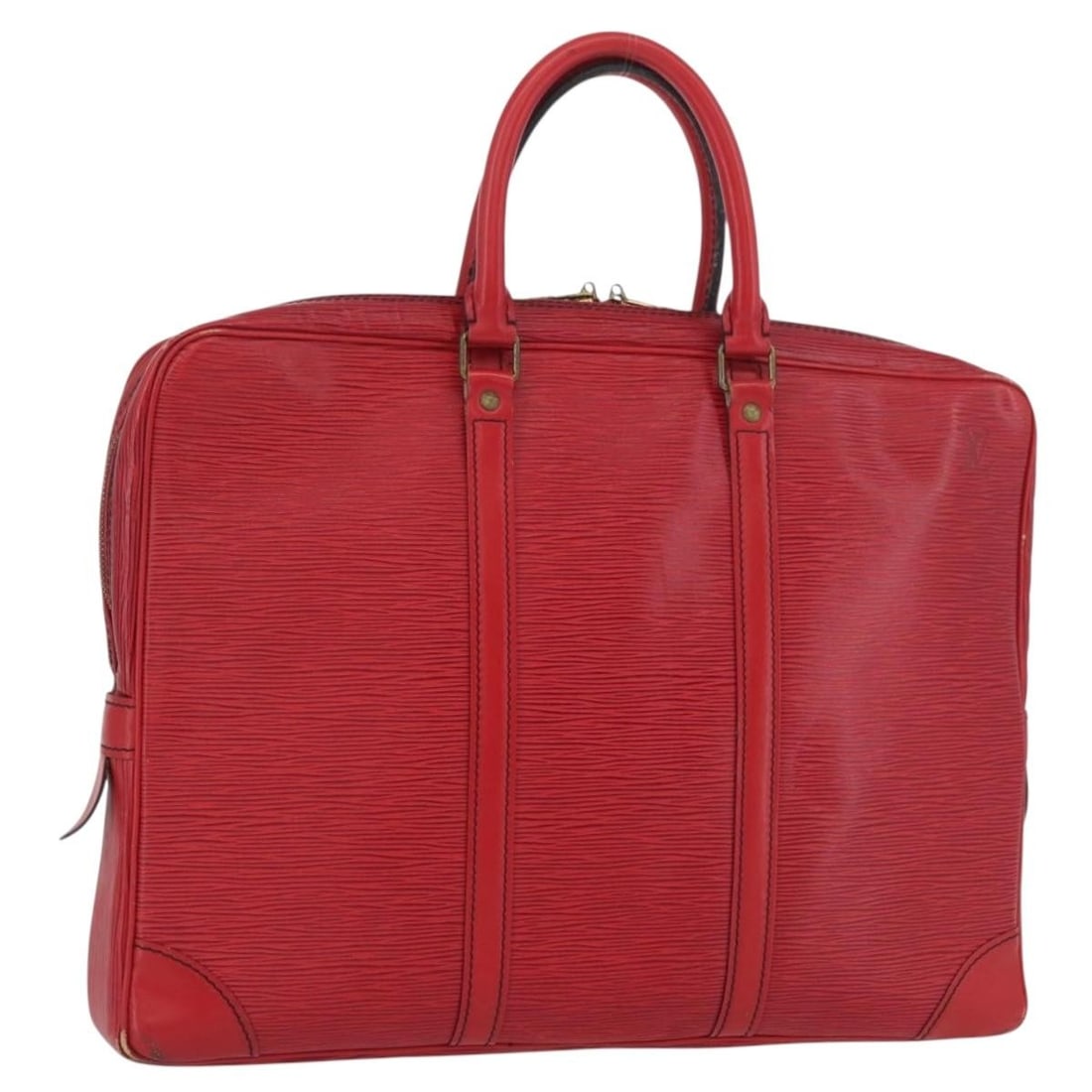 Red Epi Leather Porte Documents Voyage Business Bag by Louis Vuitton M54477: Red Epi Leather Porte Documents Voyage Business Bag by Louis Vuitton M54477 This is a Louis Vuitton Epi Porte Documents Voyage business bag in red, crafted from durable Epi leather. Designed for women
