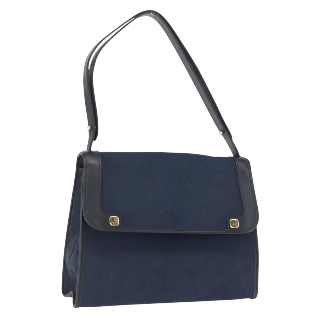 Christian Dior navy gold honeycomb canvas shoulder bag France: Christian Dior navy gold honeycomb canvas shoulder bag France This Christian Dior shoulder bag features the signature honeycomb canvas in navy and gold tones. Designed for women, it is made in France 