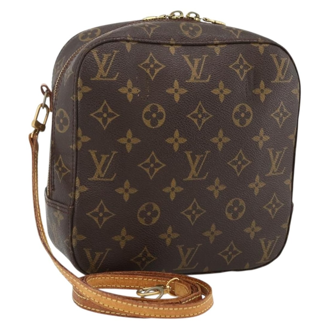 Monogram Canvas Spontini Handbag with Shoulder Strap M47500 by Louis Vuitton: Monogram Canvas Spontini Handbag with Shoulder Strap M47500 by Louis Vuitton This Louis Vuitton Monogram Spontini Hand Bag (model M47500) is crafted from signature Monogram Canvas and designed for wom