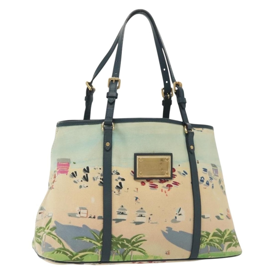Authentic LOUIS VUITTON Eyeall Escal Cabas PM Blue Tote Bag M93769: Authentic LOUIS VUITTON Eyeall Escal Cabas PM Blue Tote Bag M93769 Elevate your style with this authentic LOUIS VUITTON Eyeall Escal Cabas PM Tote Bag in a striking blue canvas. This spacious tote is 