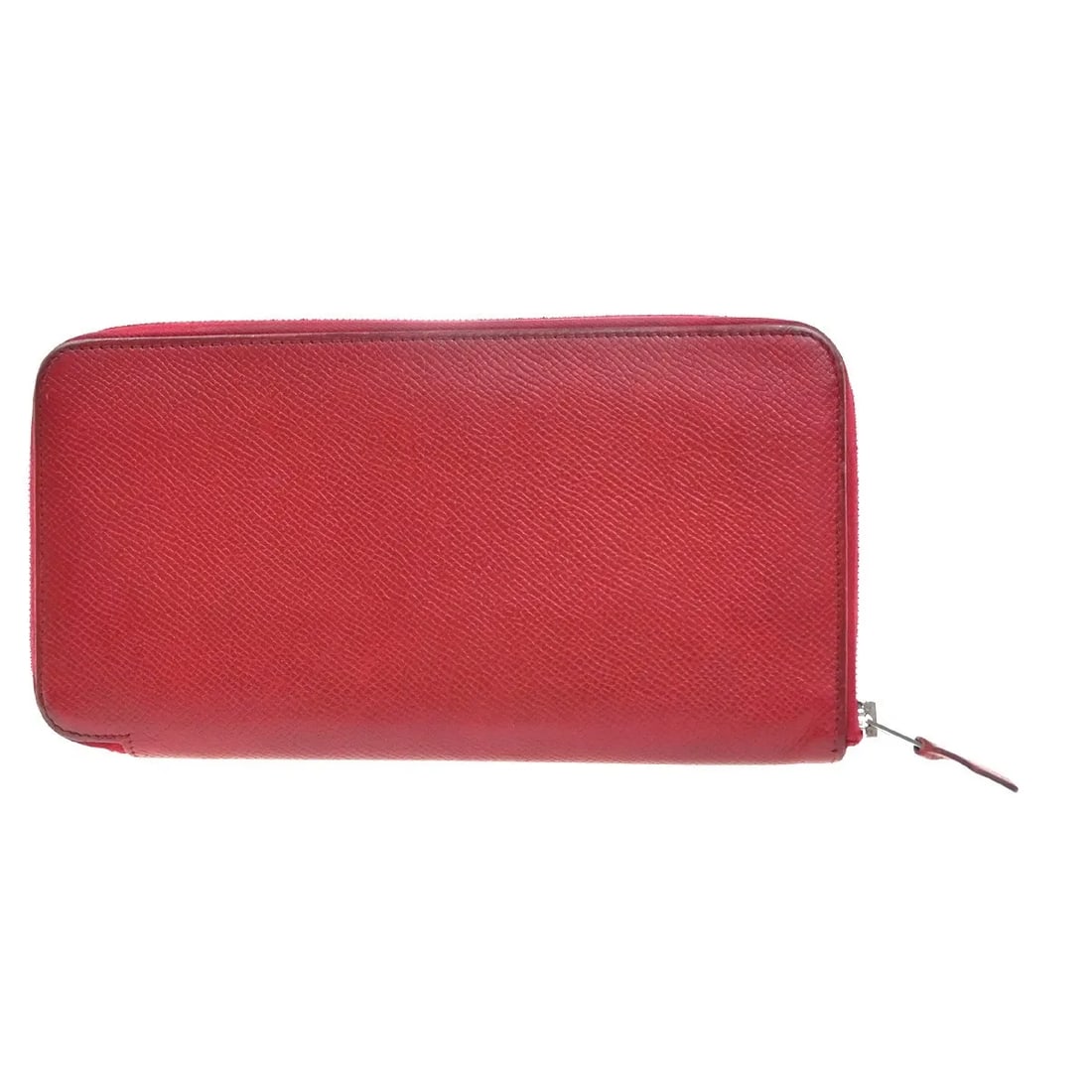 Red Leather Wallet Hermes Azap Zip Around: Red Leather Wallet Hermes Azap Zip Around The Hermes Azap Zip Around Wallet is crafted from leather in a striking red shade. Designed for women, this wallet features a zip-around closure and offers fu