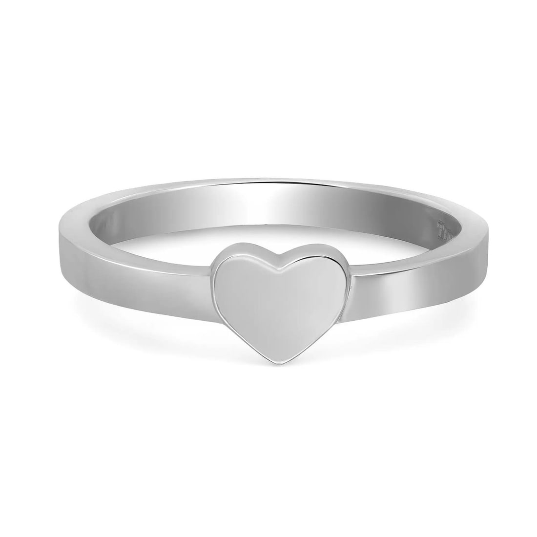 Tiffany & Co. Paloma Picasso Heart Ring 925 Sterling Silver Pinky Ring Size 4.25 (1 of 6)