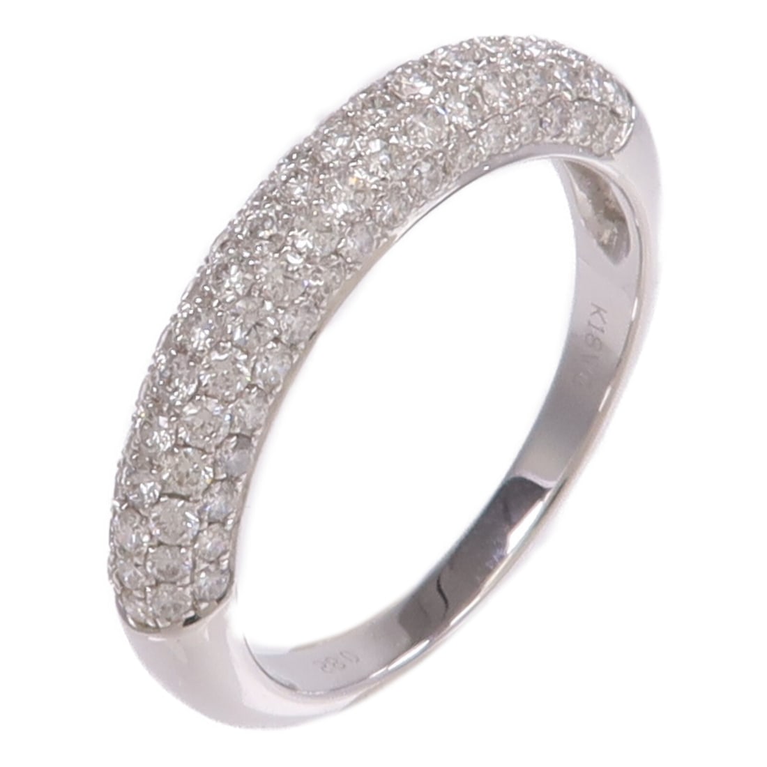 Diamond 18K White Gold Ring Size 7.25 (1 of 8)