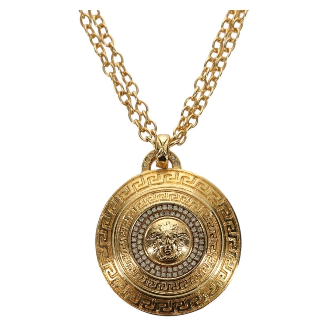Gianni Versace Gold Tone Metal Necklace with Dust Bag Box (1 of 15)