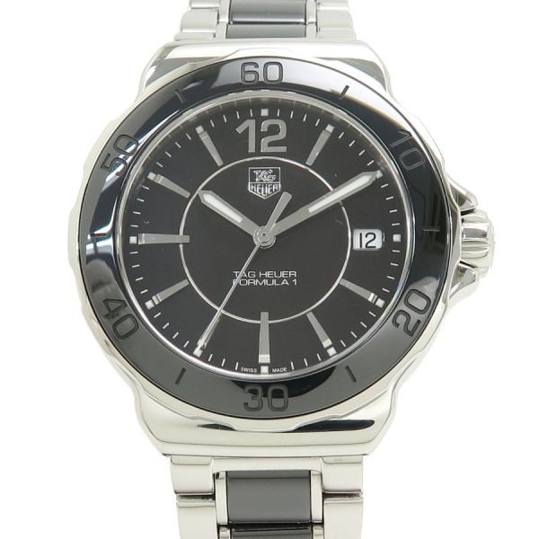 TAG Heuer Formula 1 WAH1210 34mm Stainless Steel Women's Quartz Watch: TAG Heuer Formula 1 WAH1210 34mm Stainless Steel Women's Quartz Watch This TAG Heuer Formula 1 WAH1210 women's wristwatch features a 34mm stainless steel case paired with lustrous black ceramic accent