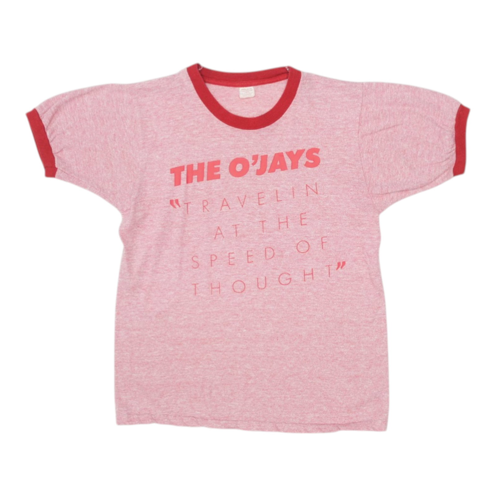 Vintage 1977 Red The O'Jays Travelin At The Speed Of Thought Shirt (1 of 5)