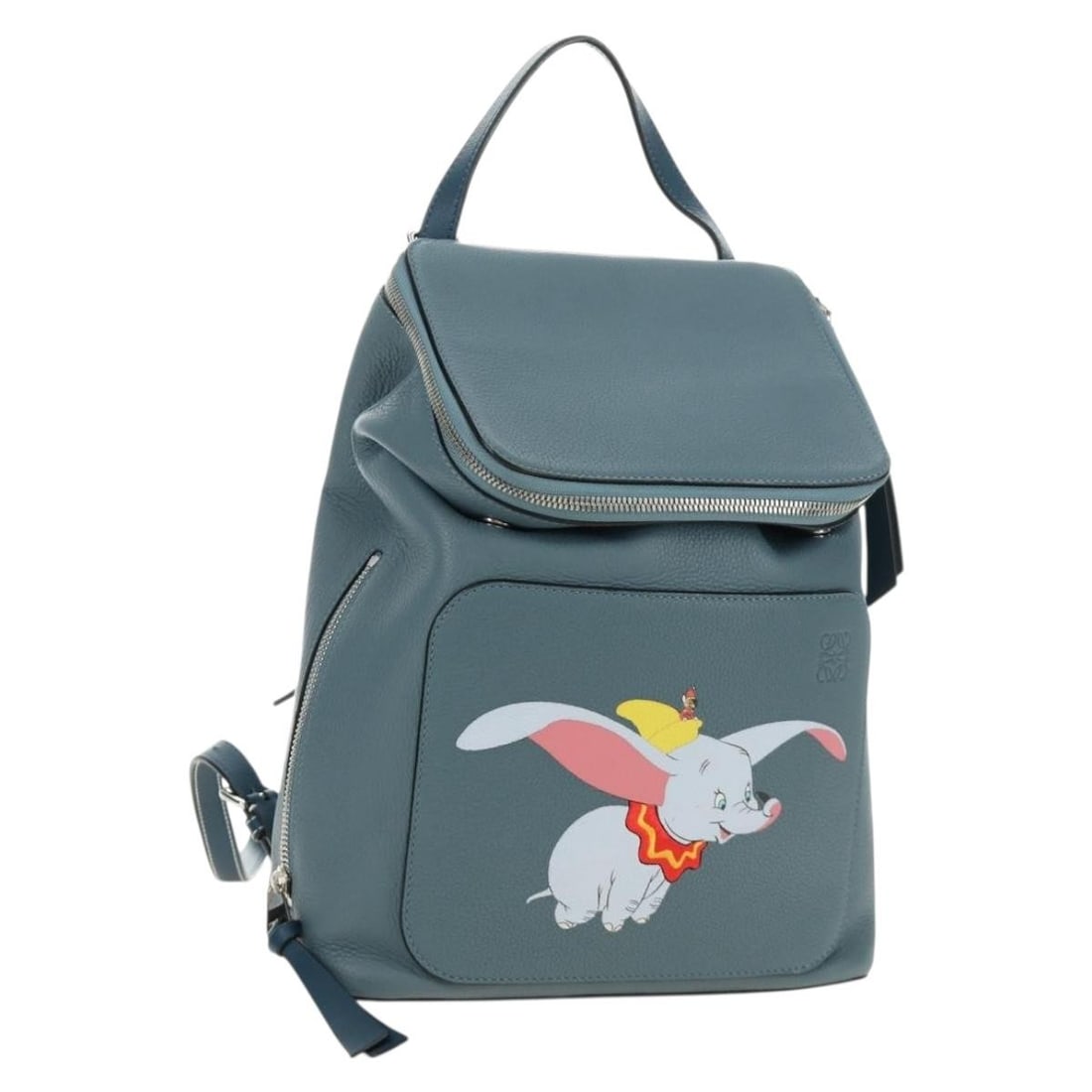 LOEWE Dumbo Goya Leather Backpack Disney Collaboration Silver Blue (1 of 18)