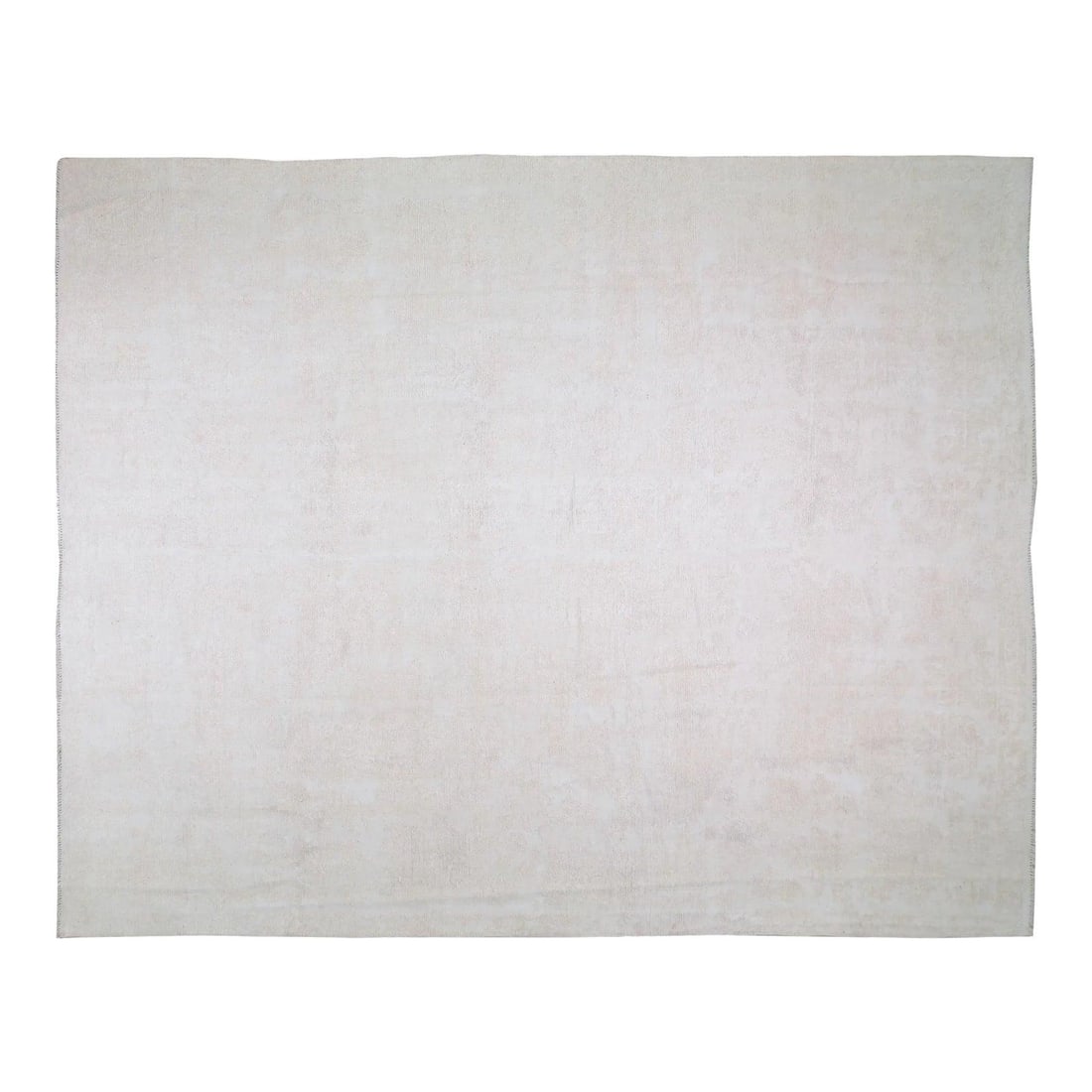 Moroccan Wool Tribal Rug With Hi-Low Texture in Natural Off-White 12'x15': Moroccan Wool Tribal Rug With Hi-Low Texture in Natural Off-White 12'x15' This vintage Moroccan tribal rug from the 1960s features a handmade, hand-knotted design with a soft hi-low texture and fine w