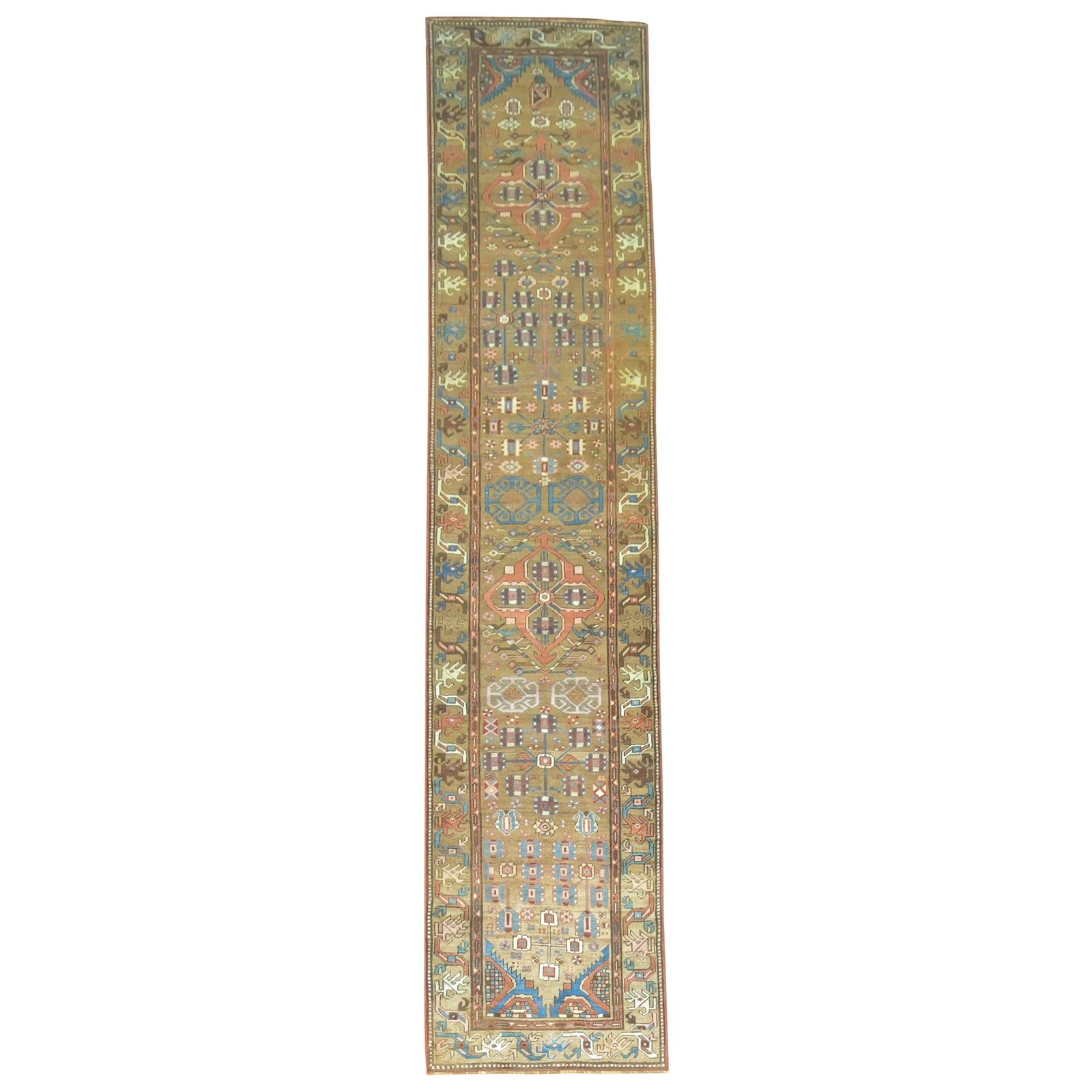 2'9'' x 13'8'' Antique Armenian Wool Tribal Runner (1 of 8)