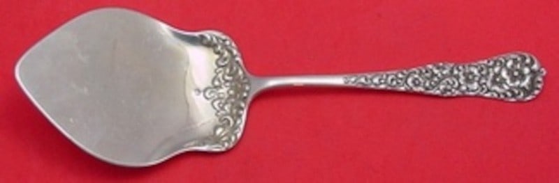 Dominick Haff Rococo Sterling Silver 9 1 2 Inch Waffle Server: Dominick Haff Rococo Sterling Silver 9 1 2 Inch Waffle Server This is a sterling silver waffle server in the Rococo pattern by Dominick & Haff, dating from 1850-1899. The piece measures 9 1/2 inches i