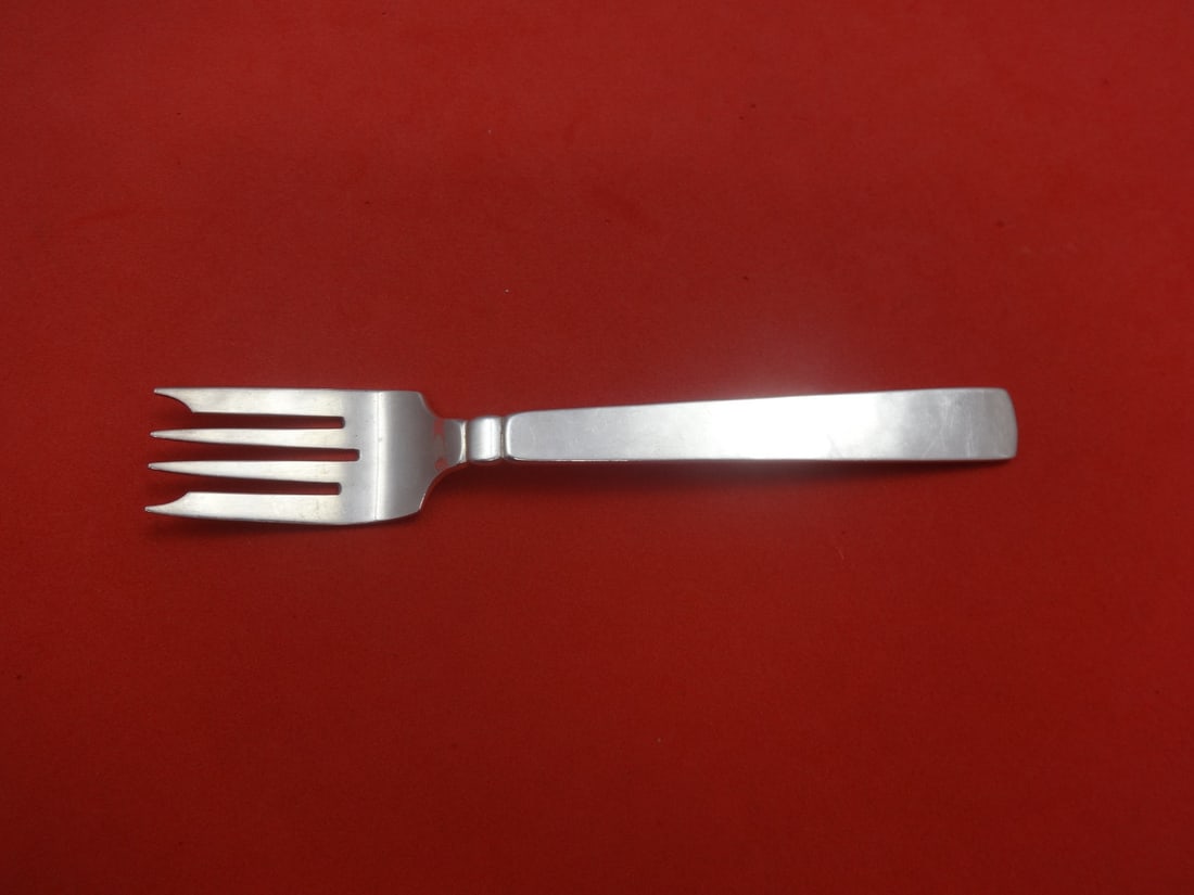 Old Newbury Crafters Scandia Sterling Silver Salad Fork Arts & Crafts 6 5/8" (1 of 1)