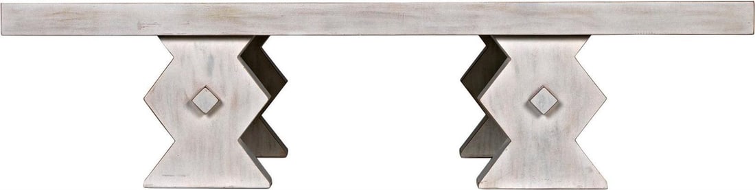 Suzu Collection Coastal White Wash Console Table 70 x 38 (1 of 10)
