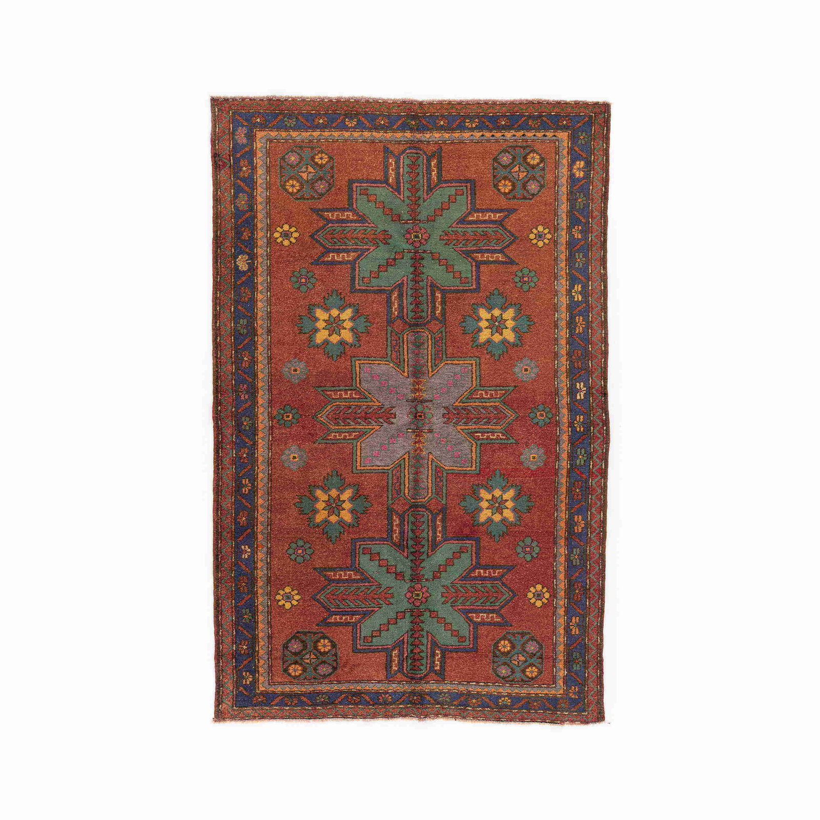 Authentic Handmade Anadol Wool Carpet 59.8 x 94.1 Inches: Authentic Handmade Anadol Wool Carpet 59.8 x 94.1 Inches Experience the beauty of authentic craftsmanship with this Handmade Anadol Wool on Wool Carpet. This exquisite piece showcases a traditional we