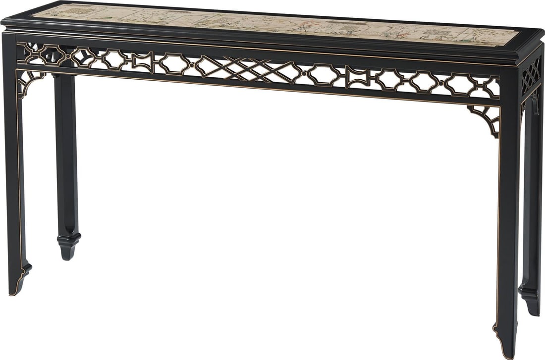 Chinoiserie Style Table by Lord Spencer in Beech Wood (1 of 9)