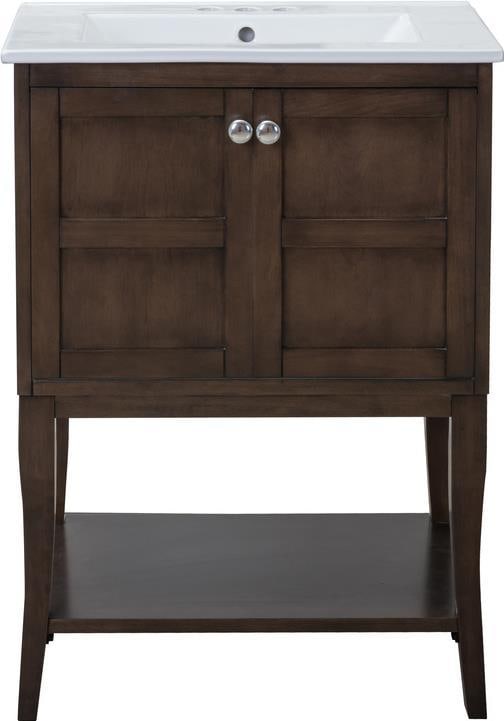 Elegant Lighting Mason Coffee Chrome Vanity Cabinet (1 of 1)