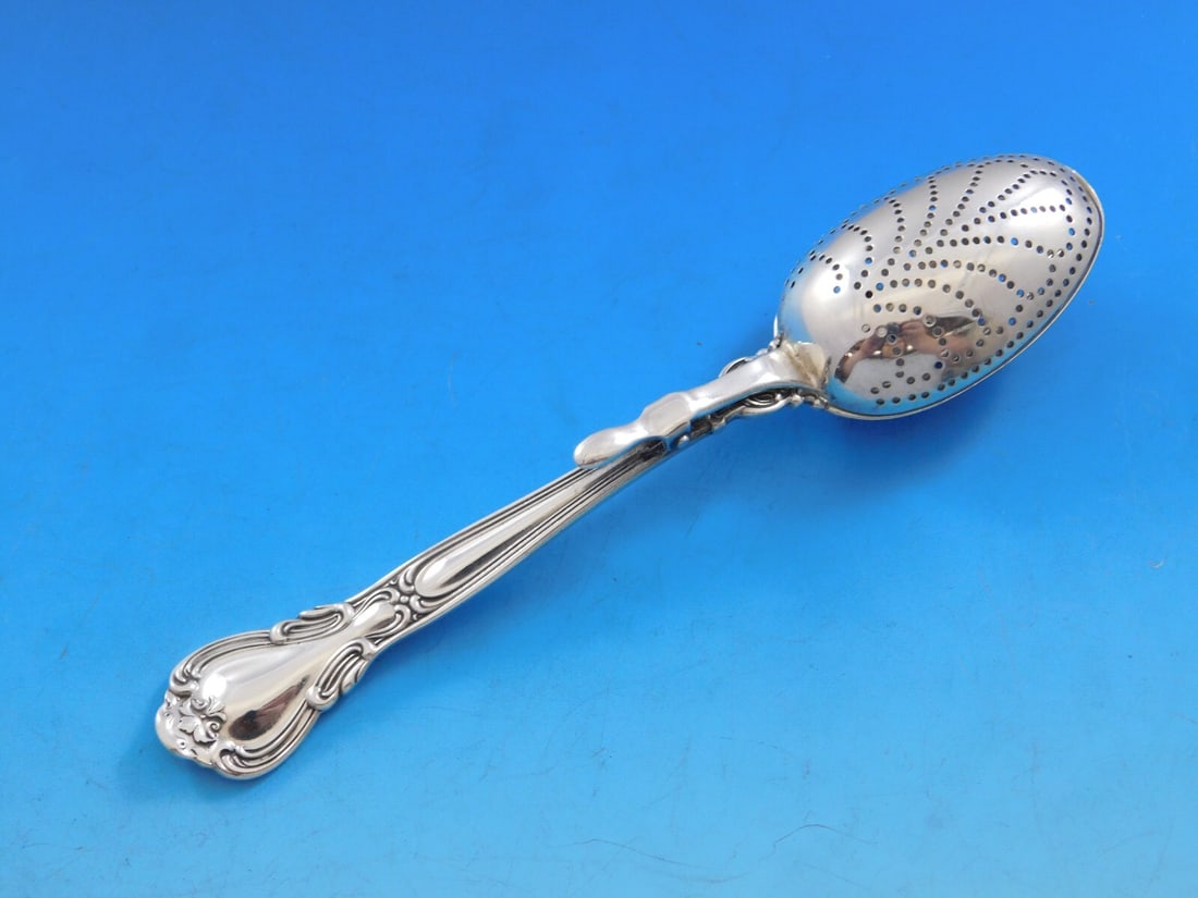 Gorham Chantilly Sterling Silver Tea Infuser Spoon Unique Piercing 5 5/8" (1 of 4)