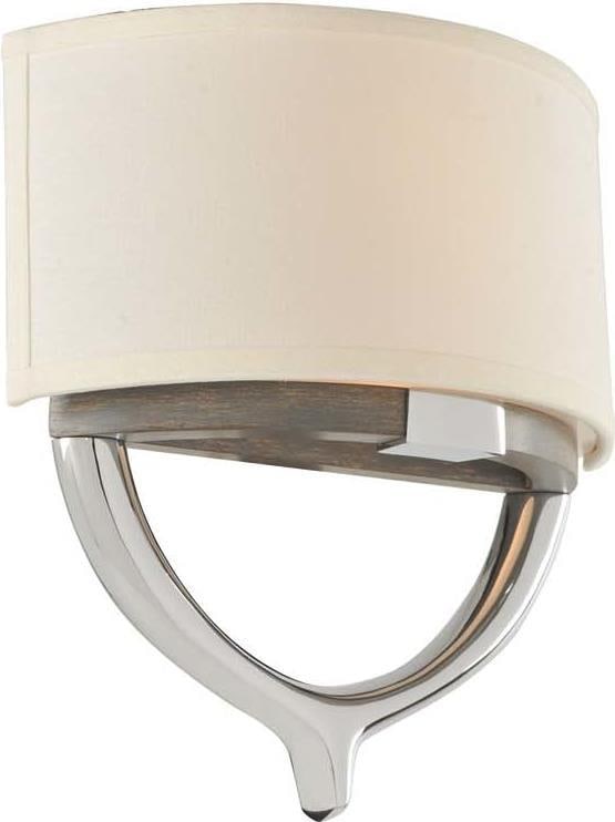 Kalco Chrome 2-Light Wall Bracket with Ashwood Design (1 of 1)