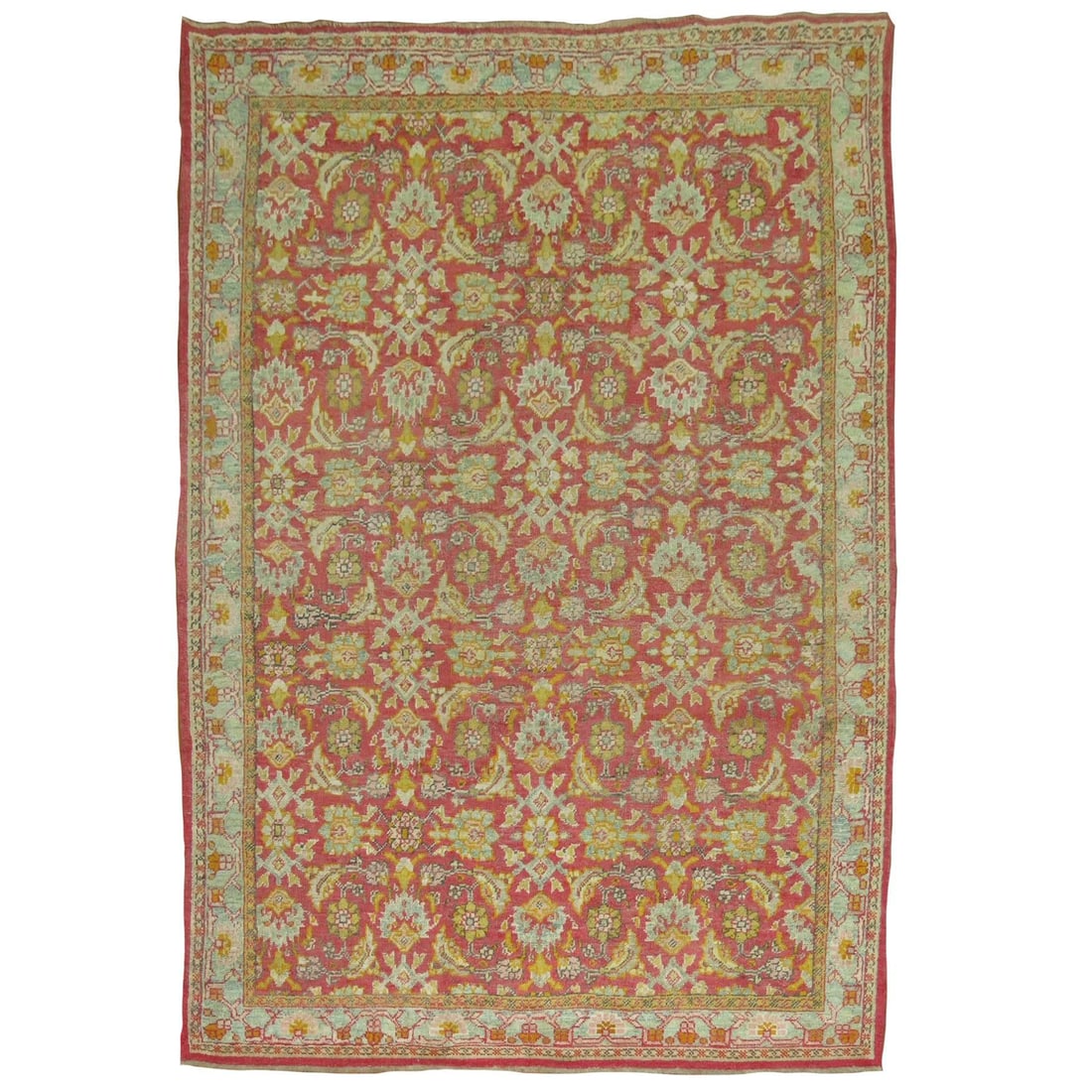 Zabihi Collection 20th Century Turkish Kula Carpet Wool Hand-Knotted (1 of 8)
