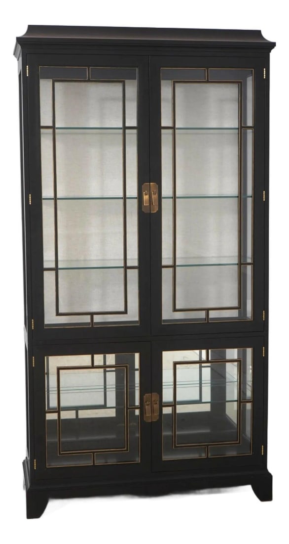 Henkel Harris 227 Black Wood Curio Cabinet (1 of 10)