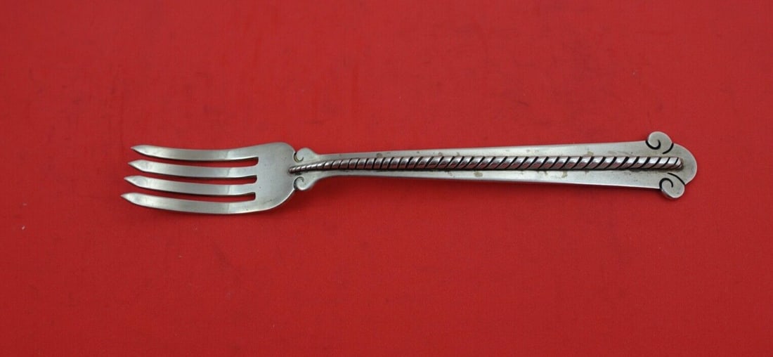 Hector Aguilar Rope Sterling Silver Dinner Fork 8 Inches (1 of 2)