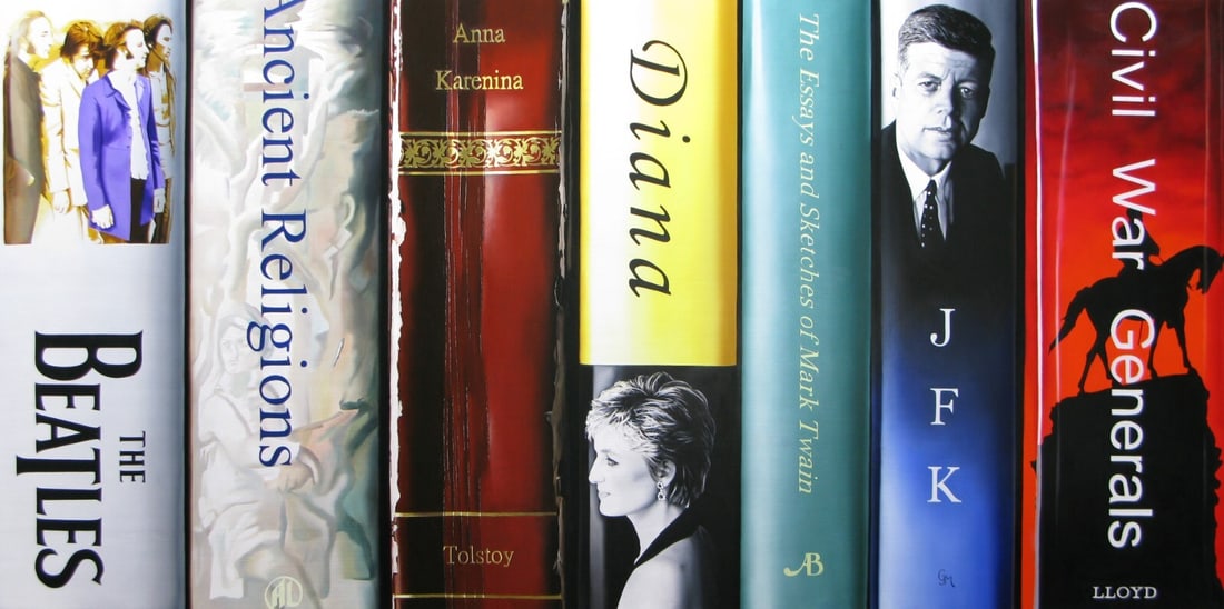 John-Mark Gleadow Bibliotheque VI Limited Edition Giclee Canvas Print Signed (1 of 1)