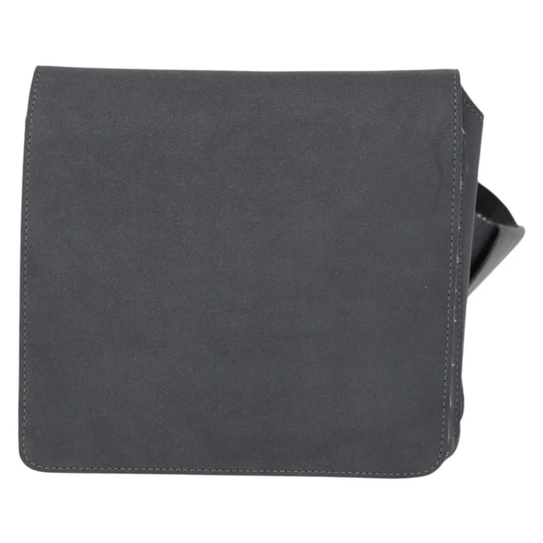 Chanel Nylon Gray Unisex Sport Line Waist Bag 15cm by 14cm by 5cm: Chanel Nylon Gray Unisex Sport Line Waist Bag 15cm by 14cm by 5cm This pre-owned Chanel Sport Line waist bag in gray nylon features a unisex design. It shows significant signs of wear including surfac