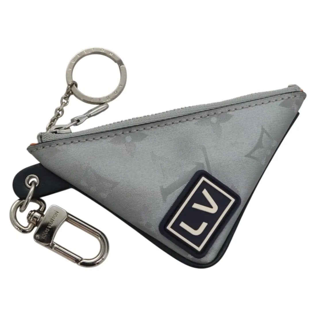 Porte cles satellite canvas key holder by Louis Vuitton silver tone (1 of 18)