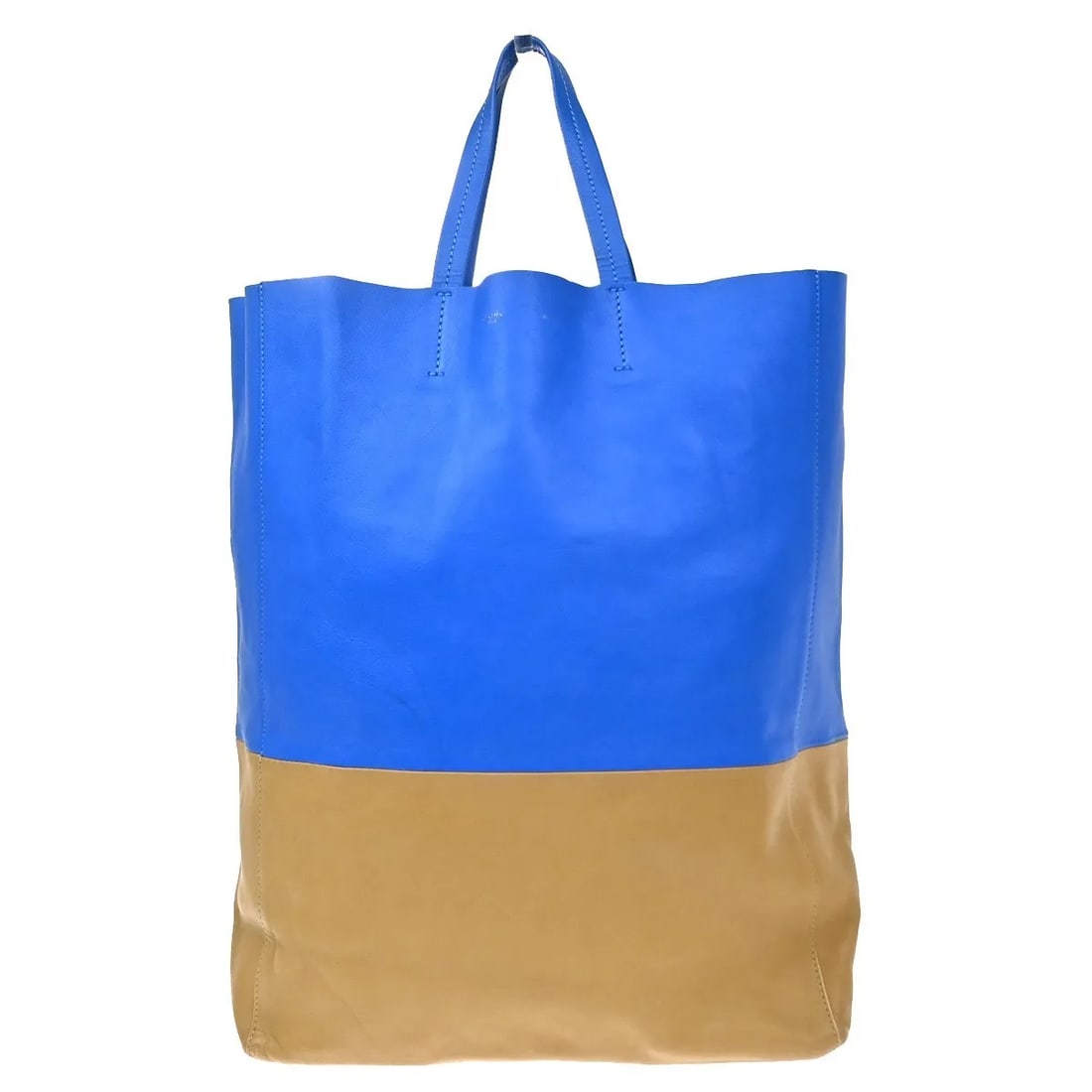 Celine Vertical Bi-Cabas Leather Tote Bag Multicolor: Celine Vertical Bi-Cabas Leather Tote Bag Multicolor Celine Vertical Bi-Cabas Tote in multicolour leather. This tote is presented in good overall condition, with a good exterior, a clean interior, and