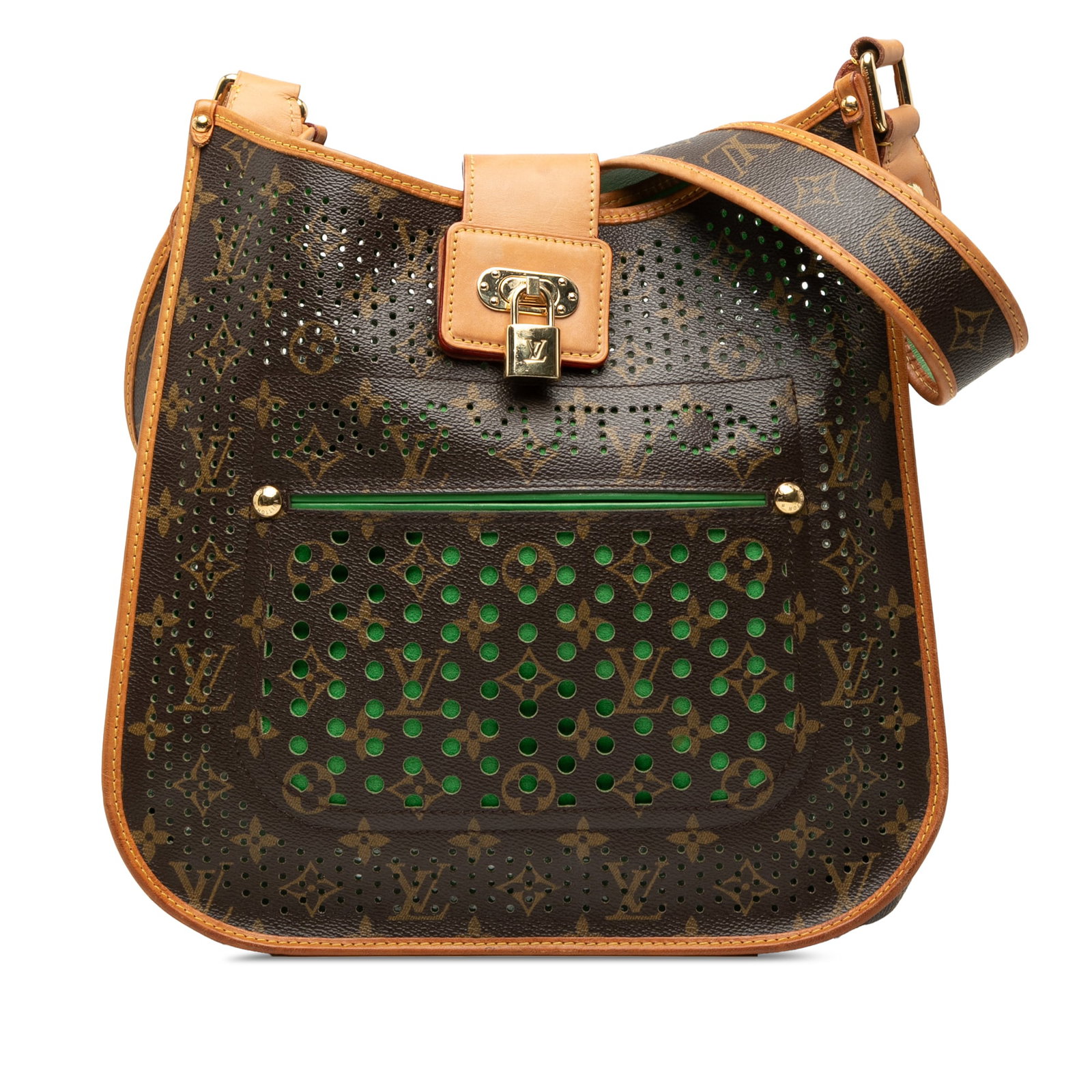 Louis Vuitton Musette Perforated Monogram Shoulder Bag: Louis Vuitton Musette Perforated Monogram Shoulder Bag Louis Vuitton Monogram Musette Perforated shoulder bag with a perforated monogram canvas body and vachetta leather trim. It features an adjustabl