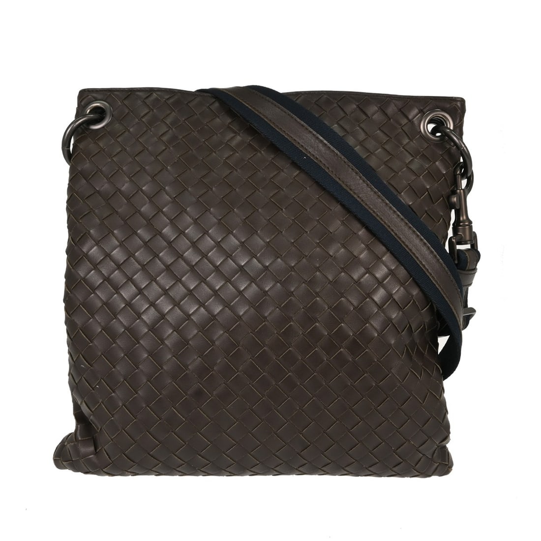 Bottega Veneta Intrecciato Brown Leather Medium Shoulder Bag 172736 V465C 2078: Bottega Veneta Intrecciato Brown Leather Medium Shoulder Bag 172736 V465C 2078 Vintage Bottega Veneta Intrecciato shoulder bag in brown leather with a woven exterior and adjustable shoulder strap. Thi