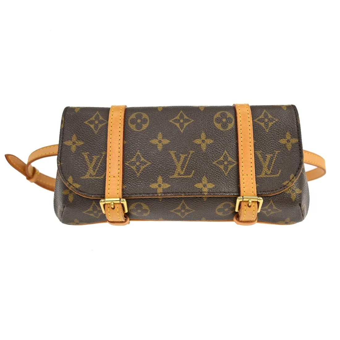 Louis Vuitton Marelle Monogram Canvas Waist Bag: Louis Vuitton Marelle Monogram Canvas Waist Bag This Louis Vuitton Marelle Waist Bag features the iconic monogram canvas in a brown colorway. Designed for women, it offers a compact and stylish access