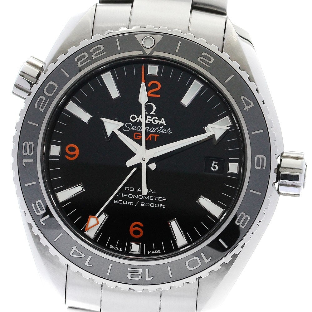 OMEGA Seamaster Planet Ocean GMT Men's Wristwatch 232.30.44.22.01.002: OMEGA Seamaster Planet Ocean GMT Men's Wristwatch 232.30.44.22.01.002 This is an OMEGA Seamaster Planet Ocean GMT men's wristwatch, model 232.30.44.22.01.002. The watch is pre-owned and features Swiss